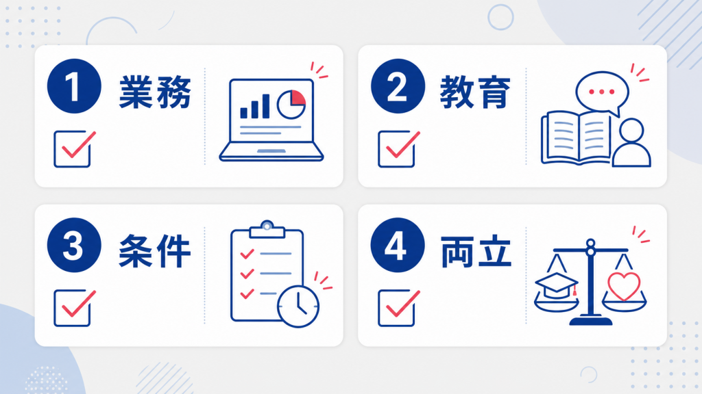 長期インターンは意味ない？やめとけと言われる理由と見極め方 やめとけな長期インターンを見極めるチェックリストの図解