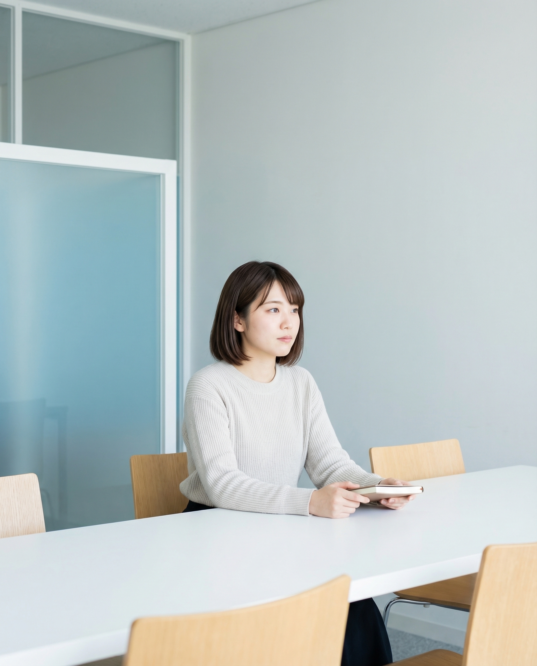 長期インターンの条件を落ち着いて確認するイメージ