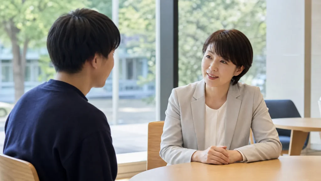 人の話を聞く仕事20選!大学生向けに仕事内容と試し方を紹介 4. キャリアアドバイザーの図解
