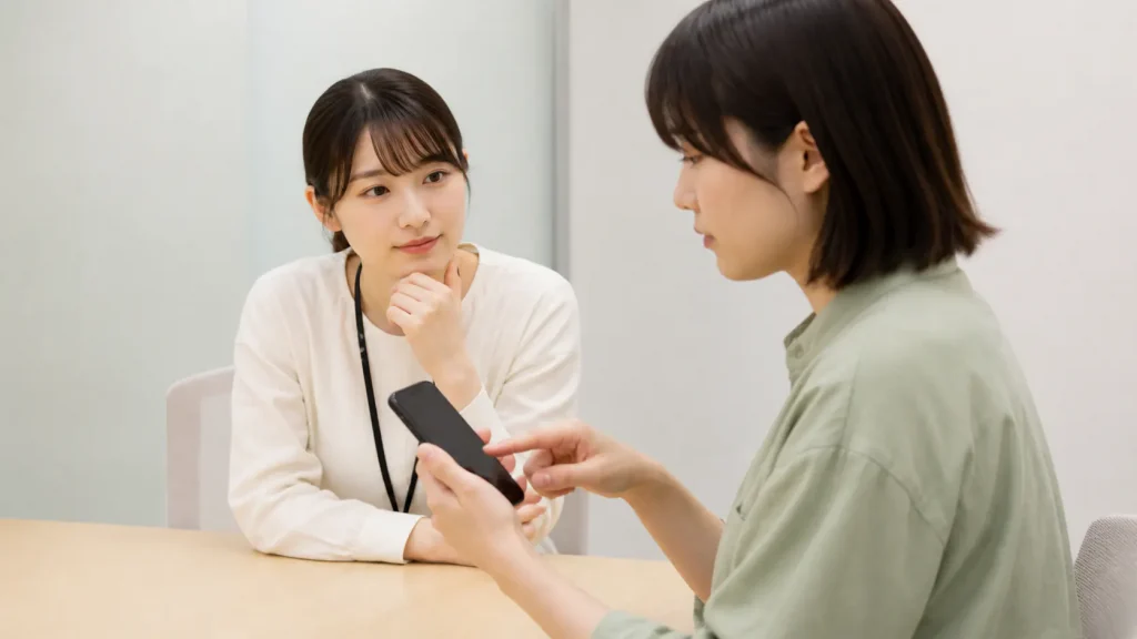 人の話を聞く仕事20選!大学生向けに仕事内容と試し方を紹介 7. UXリサーチャーの図解