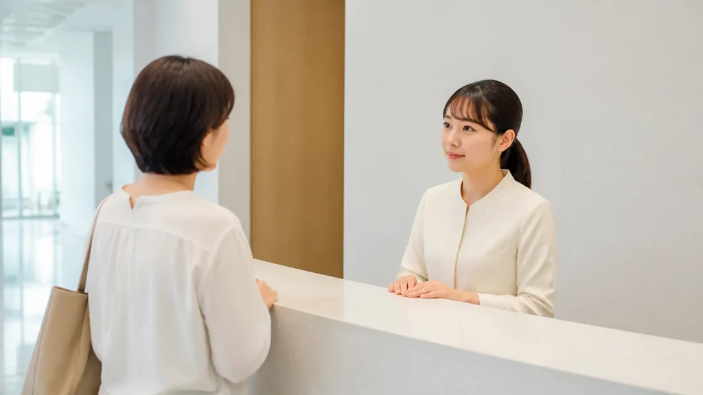 人の話を聞く仕事20選!大学生向けに仕事内容と試し方を紹介 9. 窓口・受付の図解
