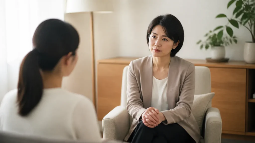 人の話を聞く仕事20選!大学生向けに仕事内容と試し方を紹介 19. 心理カウンセラーの図解